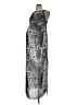 Maternity Animal Print Silver Cocktail Dress Size 6 - photo 1