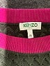 Kenzo Color Block Pink Green Pullover Sweater Size S - photo 7