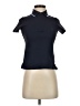 Athleta 100% Polyester Blue Short Sleeve Turtleneck Size XXS - photo 1