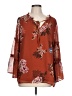 BLOOMCHIC Brown 3/4 Sleeve Blouse Size 12 - photo 1
