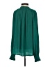 Ann Taylor LOFT 100% Polyester Green Long Sleeve Blouse Size S - photo 2