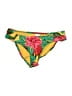 Kona Sol Tropical Yellow Green Swimsuit Bottoms Size S - photo 1