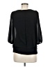 Iz Byer 100% Polyester Black 3/4 Sleeve Blouse Size M - photo 2