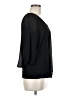 Iz Byer 100% Polyester Black 3/4 Sleeve Blouse Size M - photo 4