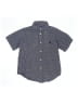 Chaps 100% Cotton Checkered-gingham Gray Short Sleeve Button-Down Shirt Size 4T - photo 1