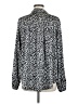 Doe & Rae 100% Polyester Animal Print Silver Long Sleeve Blouse Size M - photo 2