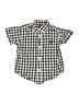 Chaps 100% Cotton Checkered-gingham Blue Short Sleeve Button-Down Shirt 18-24 MO / 24 MO - photo 1