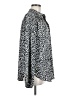 Doe & Rae 100% Polyester Animal Print Silver Long Sleeve Blouse Size M - photo 4