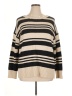 Lou & Grey Stripes Black Tan Pullover Sweater Size XL - photo 1