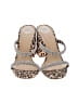 Vince Camuto Animal Print Leopard Print Tan Silver Sandals Size 7 1/2 - photo 2