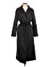MNG 100% Polyester Black Trenchcoat Size M - photo 1