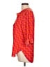 Karlie 100% Polyester Orange 3/4 Sleeve Blouse Size L - photo 5