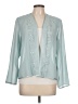 R&M Richards 100% Polyester Solid Blue Teal 3/4 Sleeve Blouse Size 12 - photo 1
