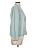 R&M Richards 100% Polyester Solid Blue Teal 3/4 Sleeve Blouse Size 12 - photo 4