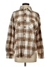 BKE 100% Cotton Plaid Tan Long Sleeve Button-Down Shirt Size S - photo 1