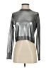 Zara Metallic Silver Long Sleeve Top Size S - photo 1