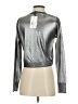 Zara Metallic Silver Long Sleeve Top Size S - photo 2
