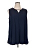 Catherines Blue Sleeveless Blouse Size 0X - photo 1