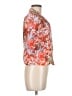 Maje 100% Viscose Floral Orange Short Sleeve Blouse Size Med (2) - photo 4
