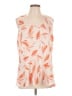 Classiques Entier Orange Sleeveless Silk Top Size L - photo 1