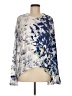 Akemi + Kin 100% Cotton Blue Long Sleeve Blouse Size M - photo 1