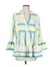SOFIA 100% Cotton Green 3/4 Sleeve Blouse Size S (estimated) - photo 1
