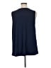 Catherines Blue Sleeveless Blouse Size 0X - photo 2