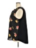 Papermoon Floral Black Sleeveless Blouse Size 2X - photo 5
