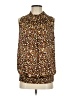 Agora Brown Sleeveless Blouse Size S - photo 1
