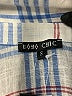 Boho Chic Plaid Blue 3/4 Sleeve Button-Down Shirt Size S - photo 7