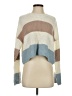 Sincerely Jules 100% Acrylic Color Block Blue Ivory Pullover Sweater Size S - photo 1