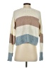 Sincerely Jules 100% Acrylic Color Block Blue Ivory Pullover Sweater Size S - photo 2