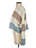 Sincerely Jules 100% Acrylic Color Block Blue Ivory Pullover Sweater Size S - photo 5