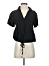 Cloth & Stone Black Short Sleeve Blouse Size S - photo 1