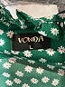Vonda 100% Polyester Polka Dots Green Long Sleeve Blouse Size L - photo 7