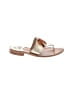 Jack Rogers 100% Leather Silver Gold Sandals Size 7 - photo 1