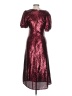 Keepsake 100% Polyester Burgundy Cocktail Dress Size L - photo 2