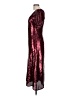 Keepsake 100% Polyester Burgundy Cocktail Dress Size L - photo 5
