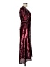 Keepsake 100% Polyester Burgundy Cocktail Dress Size L - photo 4