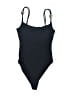 Zara Solid Black One Piece Swimsuit Size S - photo 1