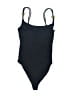 Zara Solid Black One Piece Swimsuit Size S - photo 2