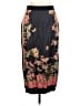 ETRO 100% Lana Wool Floral Black Wool Skirt Size EU (IT) 44 / US 8 - photo 1