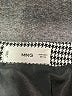 MNG Houndstooth Gray Casual Skirt Size S - photo 4