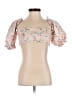 WeWoreWhat Pink Short Sleeve Blouse Size XS - photo 1