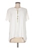 MICHAEL Michael Kors 100% Polyester Ivory Short Sleeve Blouse Size 6 - photo 1