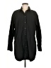 Gap 100% Cotton Solid Black Long Sleeve Button-Down Shirt Size M - photo 1