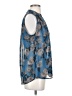 CAbi 100% Polyester Blue Sleeveless Blouse Size S - photo 4