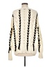 Dex Hearts Ivory Pullover Sweater Size M - photo 2
