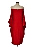 Bebe Red Cocktail Dress Size 12 - photo 1
