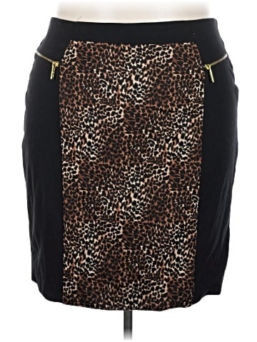 MICHAEL Michael Kors Faux Leather Skirt (view 1)